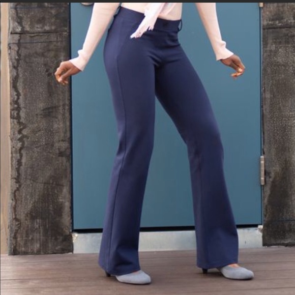 navy blue bootcut yoga pants